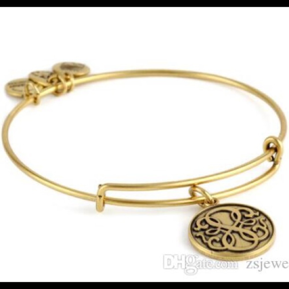 NWOT Alex and Ani Gold Positive Energy Bracelet